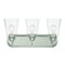 Designers Fountain Zane 19in 3-Light Brushed Nickel Industrial Indoor Vanity Light with Clear Seedy Glass Shades D241M-3B-BN - alternate 1